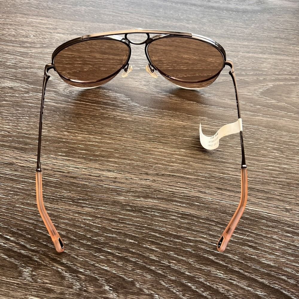 Chloe Romie Aviator Sunglasses Dark Nickel/Nickel 61MM - Picture 14 of 16